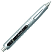 Schrade Grey Push Button Tactical Pen With Schmidt Easyflow Ink Cartridge.
