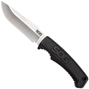 Field Black TPR Handle Fixed Blade Knife