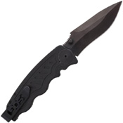 Zoom Mini AUS-8 Steel Drop Point Folding Blade Knife