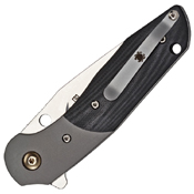 Hanan CPM-S30V Steel Stonewash Blade Folding Knife - Black