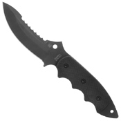 Pygmy Warrior G-10 Handle Fixed Blade Knife - Black
