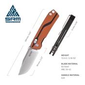 SRM Tactical Rubik 7228L Folding Knife