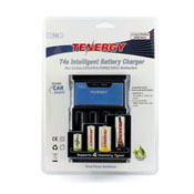 Tenergy T4 Intelligent 4-Bay Universal Charger W/Car Charger