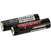Tenergy Li-ion 18650 3500mAh W/ Micro-USB Charging Port 2-Pack