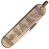 Masonic Gold Folding Pocket Knife