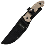 USMC Tactical Fighter Fixed Blade Knife with Nylon Sheath