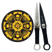 Throwing Knife Set With Knives And Hanging Target