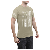 Distressed US Flag Athletic Fit T-Shirt