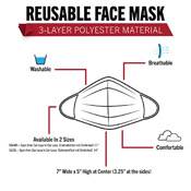 Ultra Force Half Skull Face Mask 3-Layer 