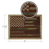 Ultra Force Mini US Flag Patch With Hook Back