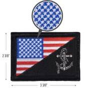 US Flag / USN Anchor Patch