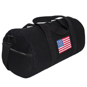 Ultra Force U.S. Flag Canvas Shoulder Duffle Bag