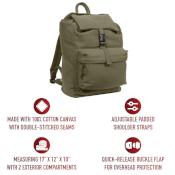 Water Resistant Canvas Daypack