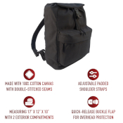 Water Resistant Canvas Daypack