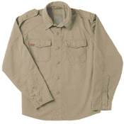 Mens Khaki Vintage Fatigue Shirt