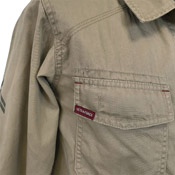 Mens Khaki Vintage Fatigue Shirt