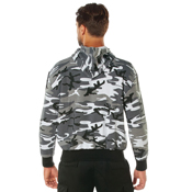 Mens Camo Pullover Hooded Sweatshirt