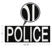 Ultra Force Police Patch W/ Hook Back