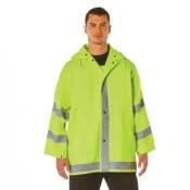 Mens Safety Reflective Rain Jacket