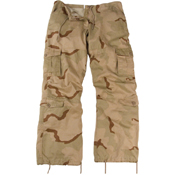 Womens Camo Vintage Paratrooper Fatigue Pants