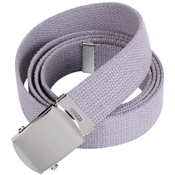 44 Inch Military Chrome Buckle Web Belts