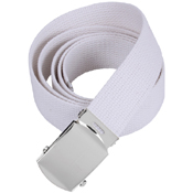 44 Inch Military Chrome Buckle Web Belts