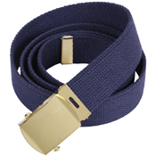 44 Inch Military Gold Buckle Web Belts