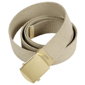 44 Inch Military Gold Buckle Web Belts