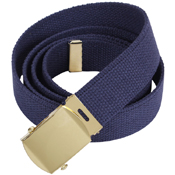 64 Inch Military Color Web Gold Buckle Belts