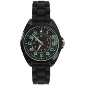 Silicone Strap Military Style Watch