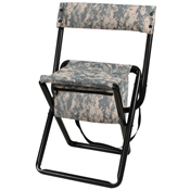 Ultra Force Deluxe Camo Stool w/ Pouch Back