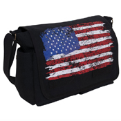 Ultra Force U.S. Flag Canvas Messenger Bag