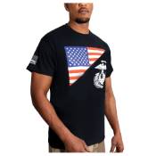 US Flag / USMC Eagle - Globe & Anchor T Shirt