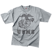 Mens Vintage USMC Globe & Anchor T-Shirt