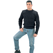 Mens Government Type Wool Commando Sweater