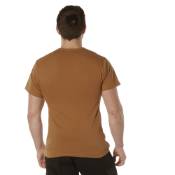 Mens Solid Color Polycotton Military T-Shirt