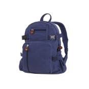 Ultra Force Vintage Canvas Compact Backpack - Navy Blue