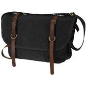Vintage Canvas Explorer Shoulder Bag with Leather Accents