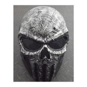Metal Mesh Skull Punisher Gray Airsoft Mask
