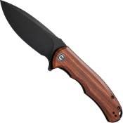Unleash the Civivi Praxis Flipper Knife, showcasing a wooden handle, now at Gorillasurplus.com. Elevate your EDC with style and reliability in every cut.