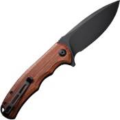 Unleash the Civivi Praxis Flipper Knife, showcasing a wooden handle, now at Gorillasurplus.com. Elevate your EDC with style and reliability in every cut.