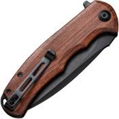 Unleash the Civivi Praxis Flipper Knife, showcasing a wooden handle, now at Gorillasurplus.com. Elevate your EDC with style and reliability in every cut.