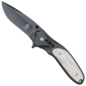 Buckshot 7.5'' Marble Handle Folding Knife